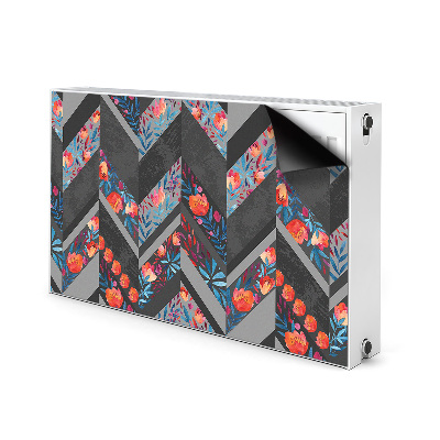 Heizkörperverkleidung magnet Blumen mit fischgräten