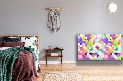 Heizkörperverkleidung magnet Farbenfrohe mosaik