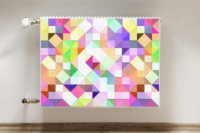 Heizkörperverkleidung magnet Farbenfrohe mosaik