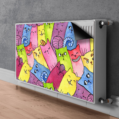 Magnet Heizkörperverkleidung Glückliche katzen