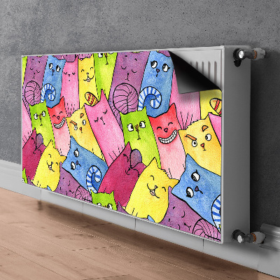 Magnet Heizkörperverkleidung Glückliche katzen