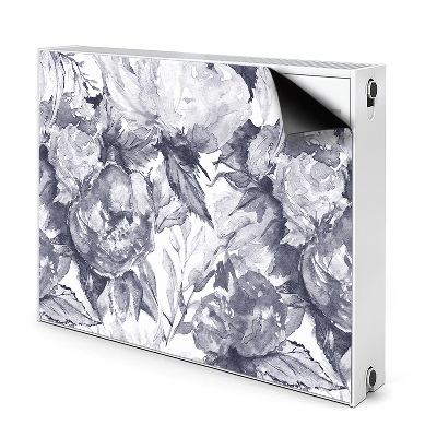 Magnet Heizkörperverkleidung Graue blüten