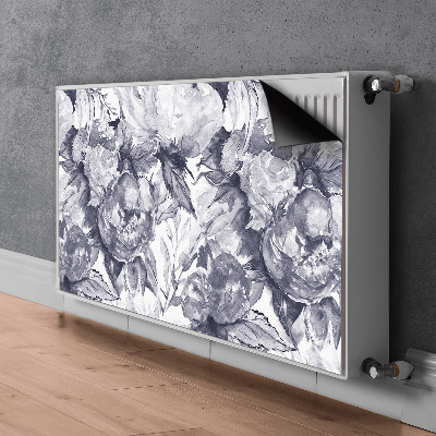 Magnet Heizkörperverkleidung Graue blüten