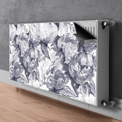 Magnet Heizkörperverkleidung Graue blüten