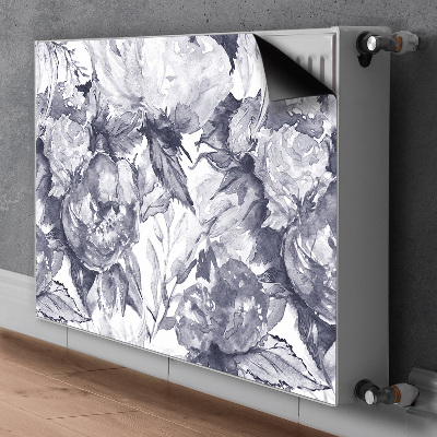 Magnet Heizkörperverkleidung Graue blüten