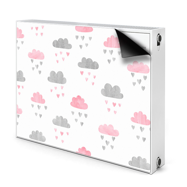 Dekorative Heizkörperabdeckung Minimalistische wolken