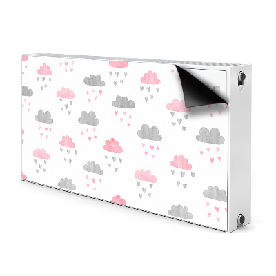 Dekorative Heizkörperabdeckung Minimalistische wolken