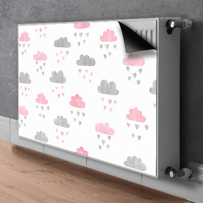 Dekorative Heizkörperabdeckung Minimalistische wolken