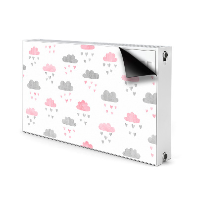 Dekorative Heizkörperabdeckung Minimalistische wolken