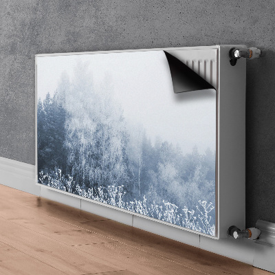 Heizkörperverkleidung magnetisch Winterbäume