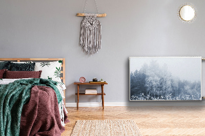 Heizkörperverkleidung magnetisch Winterbäume