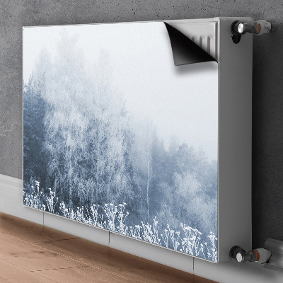 Heizkörperverkleidung magnetisch Winterbäume