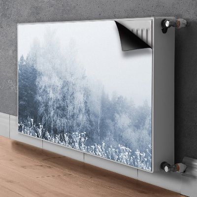 Heizkörperverkleidung magnetisch Winterbäume