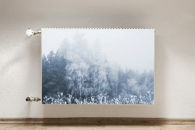 Heizkörperverkleidung magnetisch Winterbäume