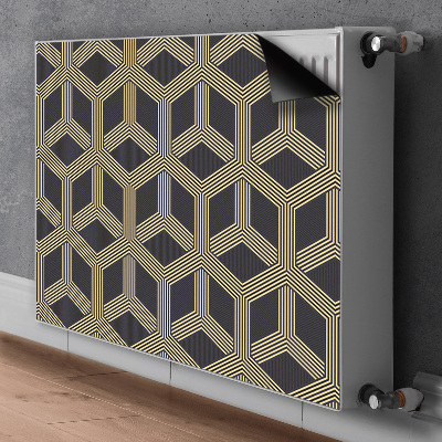 Heizkörperverkleidung magnetisch Geometrisches muster