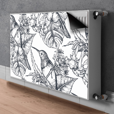 Magnet Heizkörperverkleidung Gezogene vögel