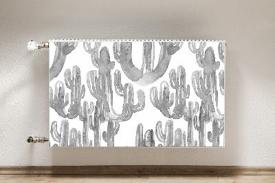 Dekorative Heizkörperabdeckung Cacti gestrichen