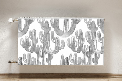 Dekorative Heizkörperabdeckung Cacti gestrichen