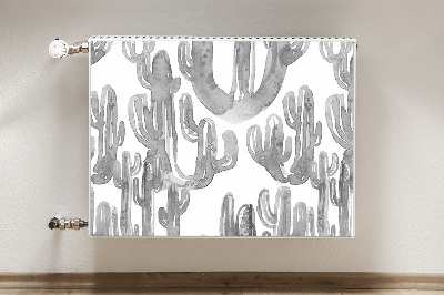 Dekorative Heizkörperabdeckung Cacti gestrichen