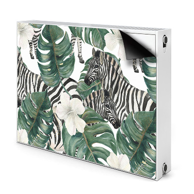 Heizkörperverkleidung magnetisch Zebras in den blättern