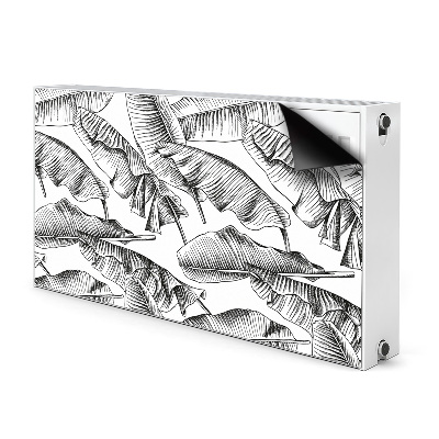 Magnet Heizkörperverkleidung Schwarze blätter