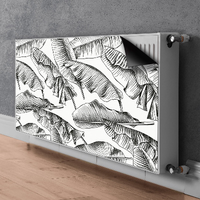 Magnet Heizkörperverkleidung Schwarze blätter