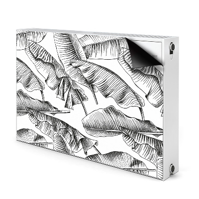 Magnet Heizkörperverkleidung Schwarze blätter