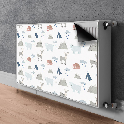 Heizkörperverkleidung magnet Waldtiere