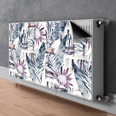 Dekorative Heizkörperabdeckung Marmorblumen