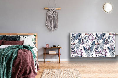 Dekorative Heizkörperabdeckung Marmorblumen