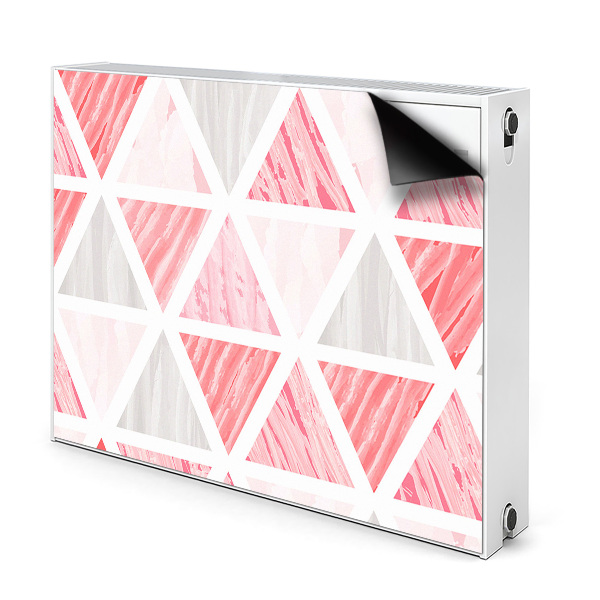 Magnet Heizkörperverkleidung Rosa dreiecke
