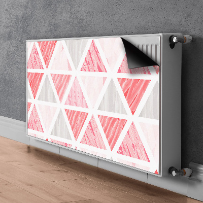 Magnet Heizkörperverkleidung Rosa dreiecke