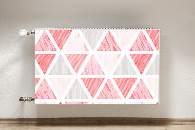 Magnet Heizkörperverkleidung Rosa dreiecke