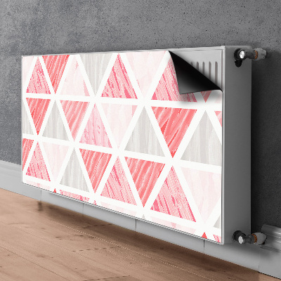 Magnet Heizkörperverkleidung Rosa dreiecke