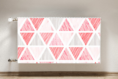 Magnet Heizkörperverkleidung Rosa dreiecke