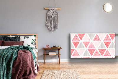 Magnet Heizkörperverkleidung Rosa dreiecke