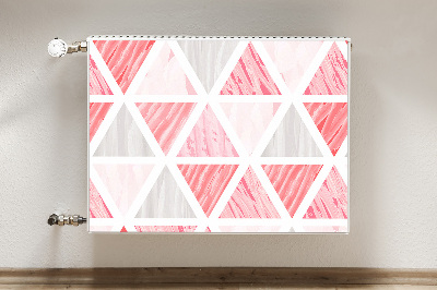 Magnet Heizkörperverkleidung Rosa dreiecke