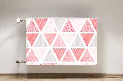 Magnet Heizkörperverkleidung Rosa dreiecke