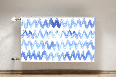 Heizkörperverkleidung magnetisch Aquarellwellen
