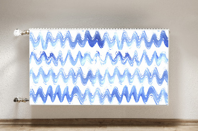Heizkörperverkleidung magnetisch Aquarellwellen