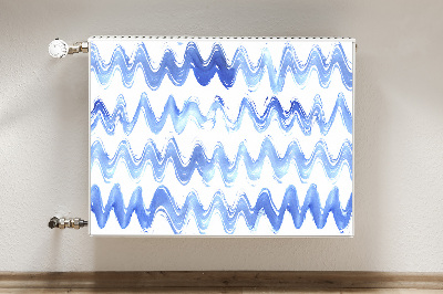 Heizkörperverkleidung magnetisch Aquarellwellen