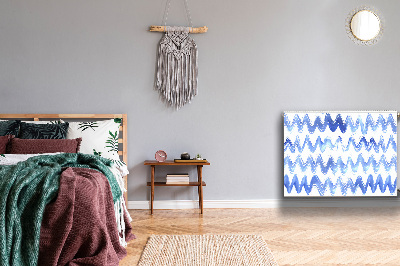 Heizkörperverkleidung magnetisch Aquarellwellen