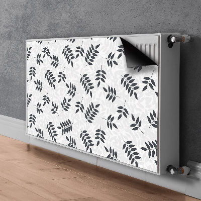 Magnet Heizkörperverkleidung Schwarze graue blätter
