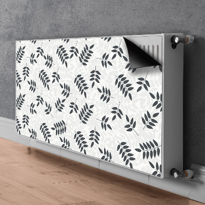 Magnet Heizkörperverkleidung Schwarze graue blätter