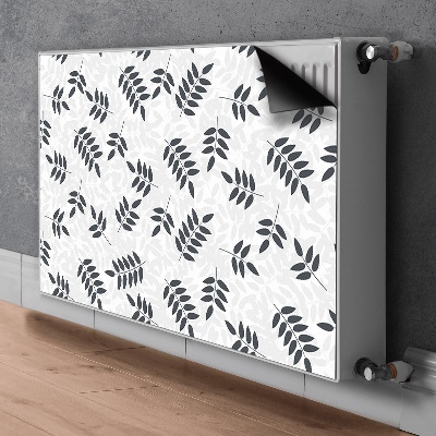 Magnet Heizkörperverkleidung Schwarze graue blätter
