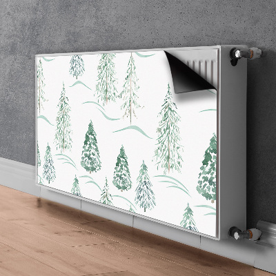 Heizkörperverkleidung magnetisch Winter weihnachtsbaum