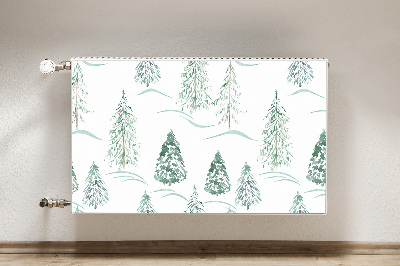Heizkörperverkleidung magnetisch Winter weihnachtsbaum