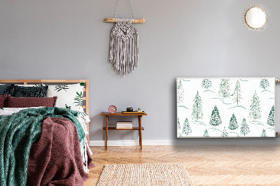 Heizkörperverkleidung magnetisch Winter weihnachtsbaum