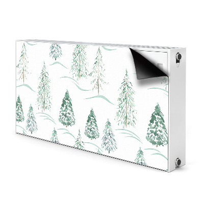 Heizkörperverkleidung magnetisch Winter weihnachtsbaum