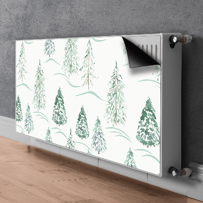 Heizkörperverkleidung magnetisch Winter weihnachtsbaum